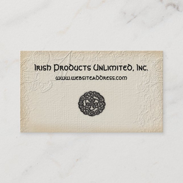 Irländsk visitkort:: Celtic symbol & pub Visitkort (Framsida)