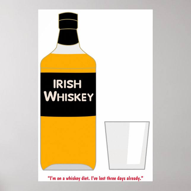 Irländsk Whiskey-affisch Poster (Framsidan)