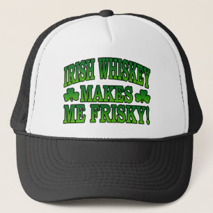 Irländsk Whiskey gör mig den Friskey hatten Truckerkeps