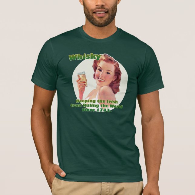 Irländsk WhiskyT-tröja T Shirt (Framsida)