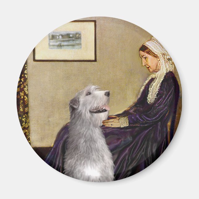 Irländsk Wolfhound 6 - Whistlers mor Magnet (Framsidan)