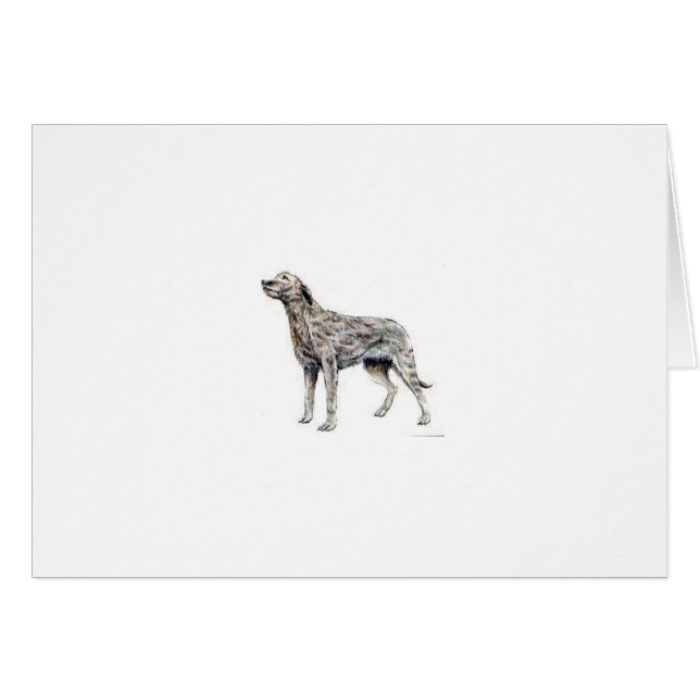 Irländsk Wolfhound Hälsningskort (Framsidan Horizontal)