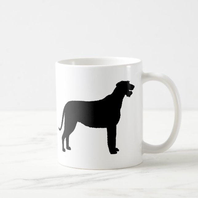 Irländsk Wolfhound (i svart) Kaffemugg (Höger)