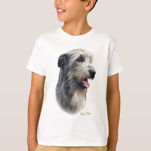Irländsk Wolfhound T Shirt (Framsida)