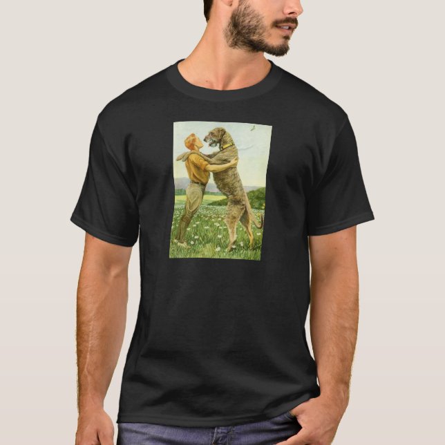 Irländsk Wolfhound Tee (Framsida)