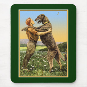 "Irländsk Wolfhoundhälsning ", Musmatta
