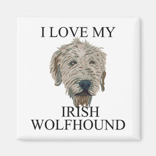 Irländsk Wolfhoundkärlek! Magnet