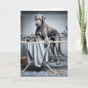 Irländsk Wolfthound Ironing Kort