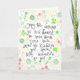 Irländska alla var irländska helgkort