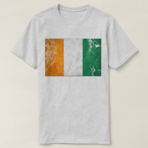 Irländska (bedrövade) flaggaShamrockT-tröja, T Shirt