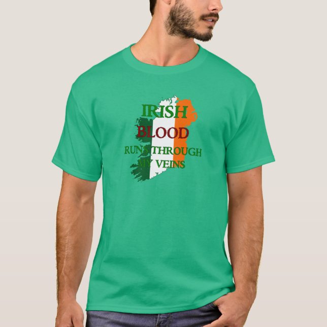 Irländska blodspringor till och med min t shirt (Framsida)