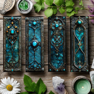 Irländska Bokmärken, Turqoise Silver Celtic Bokmär
