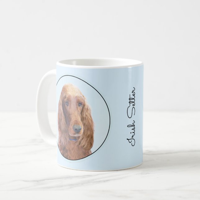 Irländska bokstäver - färgning av originalet av Hu Kaffemugg (Framsida vänster)