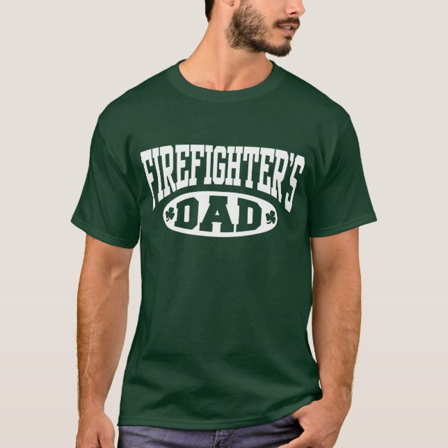 Irländska brandmännens Pappa Tee Shirt (Framsida)