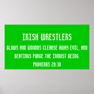 Irländska brottare poster