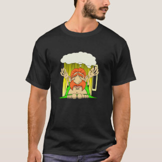 Irländska Buddha ölguden T Shirt