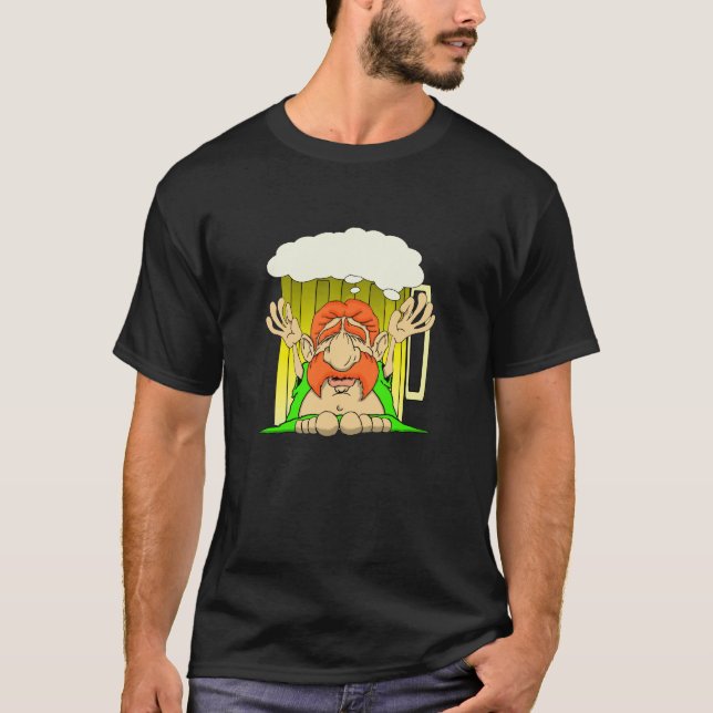 Irländska Buddha ölguden T Shirt (Framsida)