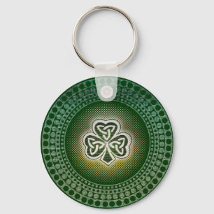 Irländska celtic shamrockskeychains & nyckelringa nyckelring