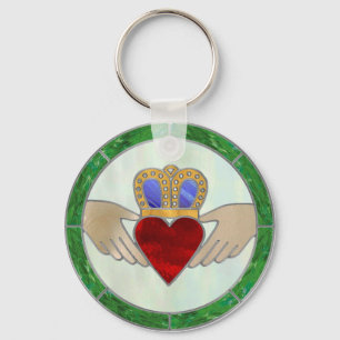 Irländska Claddagh Nyckelring