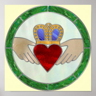 Irländska Claddagh Poster