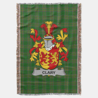 Irländska Clary eller O_Clary familjevapen och fam Filt