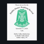 Irländska dansare Dress Dance Skäl Flygblad<br><div class="desc">Dessa flygblad är perfekter för att främja dansskäl eller andra speciella evenemang. Den här flygaren visar en irländsk dansares klänning i kelly-grönt med dina händelsedetaljer i fet svart skrift. Fallens framsida har gott om utrymme för all information. Behöver du ytterligare information? Baksidan har gott om utrymme för mer information.</div>