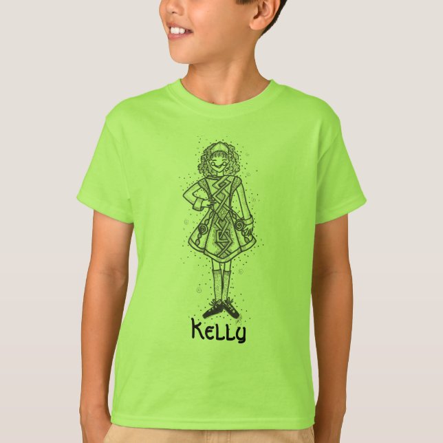 IRLÄNDSKA DANSARE HÄRSKAR!! - Skräddarsy T-shirt (Framsida)