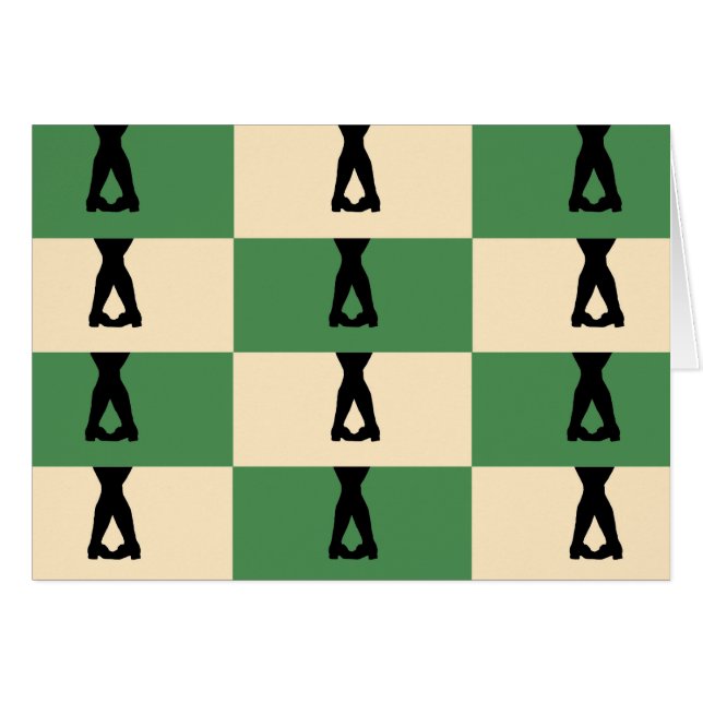 Irländska dansare OBS kort (Framsidan Horizontal)