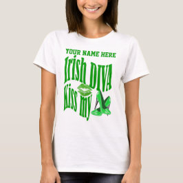 Irländska den min divakyssen skor tee shirt