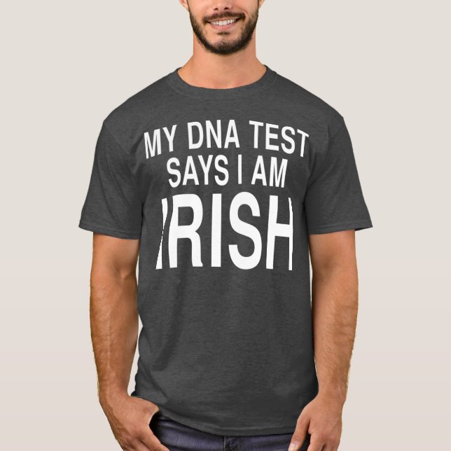 Irländska DNA-testresultat från ancestry Irland T Shirt (Framsida)