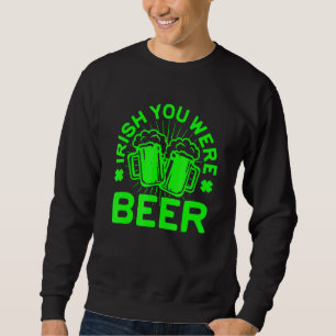 Irländska du var värd St Patrick Day och drack 1 Lång Ärmad Tröja