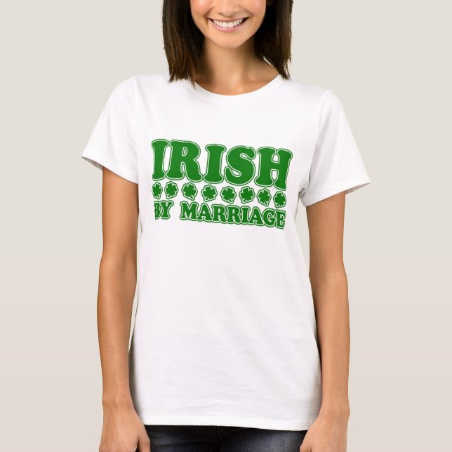 Irländska efter Giftermål Tee Shirt (Framsida)