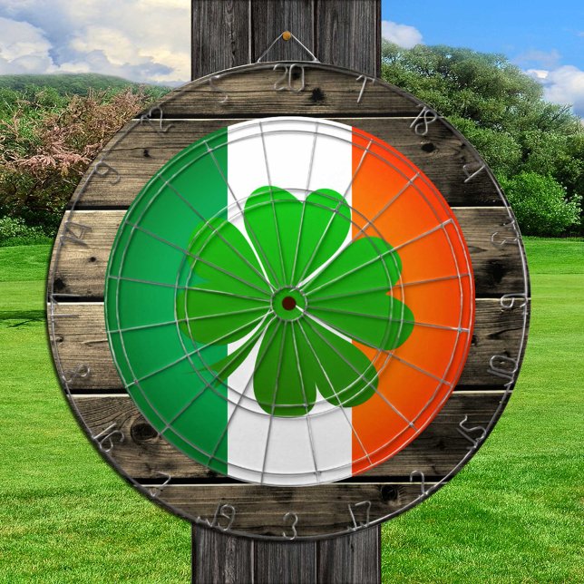 Irländska Flagga Dartboard och Shamrock darts / ma Darttavla (Skapare uppladdad)