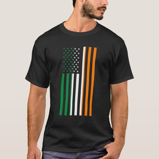 Irländska Flagga Irland Flagga 1 T Shirt (Framsida)