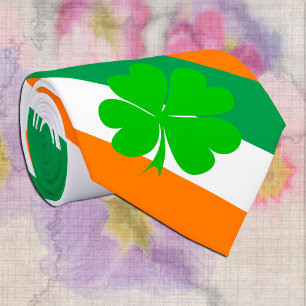 Irländska Flagga och Irland, resor, affärer/spor Slips