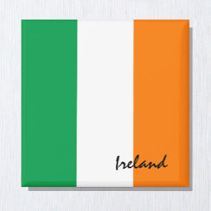 Irländska Flagga och Irland, resor, helgdag/sport Magnet