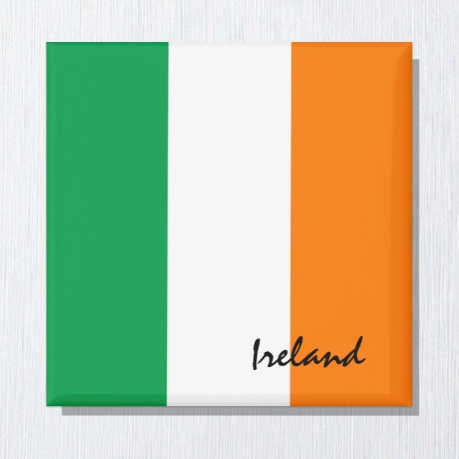 Irländska Flagga och Irland, resor, helgdag/sport Magnet (Skapare uppladdad)