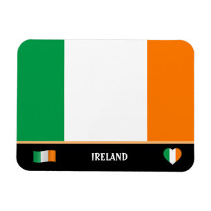 Irländska Flagga och irländska land-resor / Irland Magnet