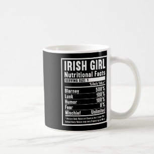 Irländska Flickans Näringsfakta Kaffemugg
