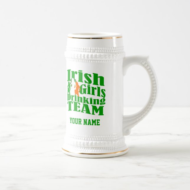 Irländska flickor som dricker lag St patrick's day Sejdel (Höger)