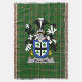 Irländska Fullam Coat of Arms familjevapen Irland Filt