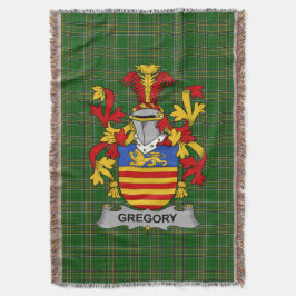 Irländska Gregory familjevapen Irland Filt
