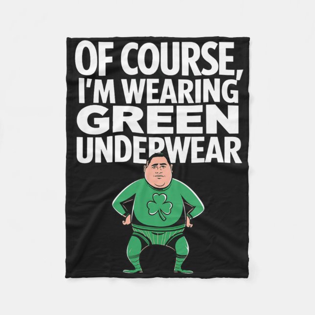 Irländska gröna outfits St Patricks dag idé Fleecefilt (Framsidan)