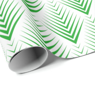 Irländska Grönten Art-deco Geometric Mönster 2 Presentpapper