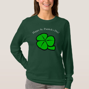 Irländska Grönten Klöver Shamrock Saint patrick Lö T Shirt