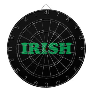 Irländska grönten svart modern Saint patrick's d Darttavla