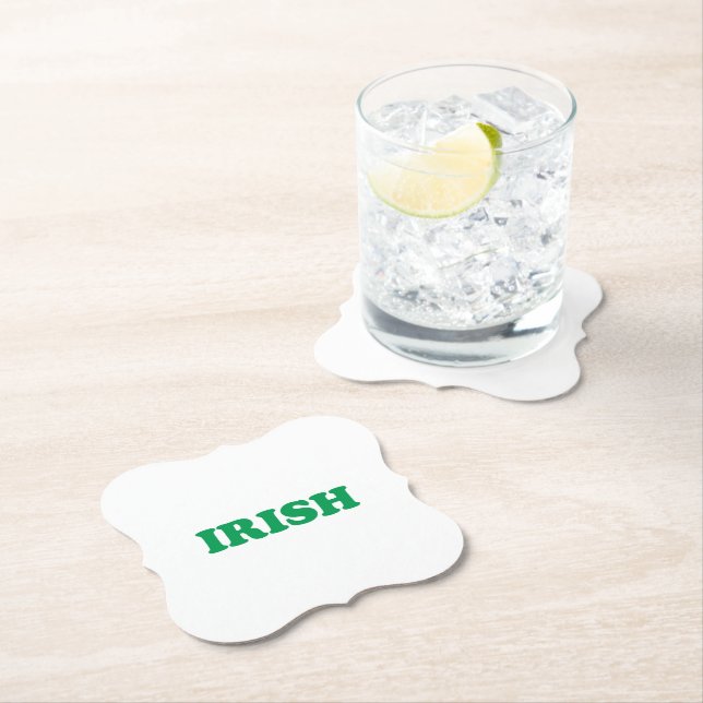 Irländska Gröntens moderna typografi Saint patrick Underlägg Papper (Insitu)