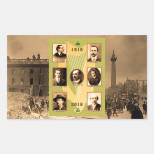 Irländska Heroes for Rectangle-Stickers-Glossy Rektangulärt Klistermärke