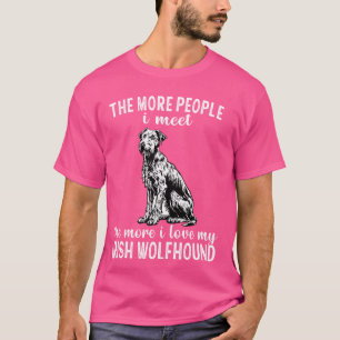 Irländska Hund fler människor jag träffar ju fler  T Shirt
