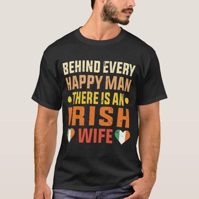 Irländska hustru Make man gift sig med irländare T Shirt (Framsida)